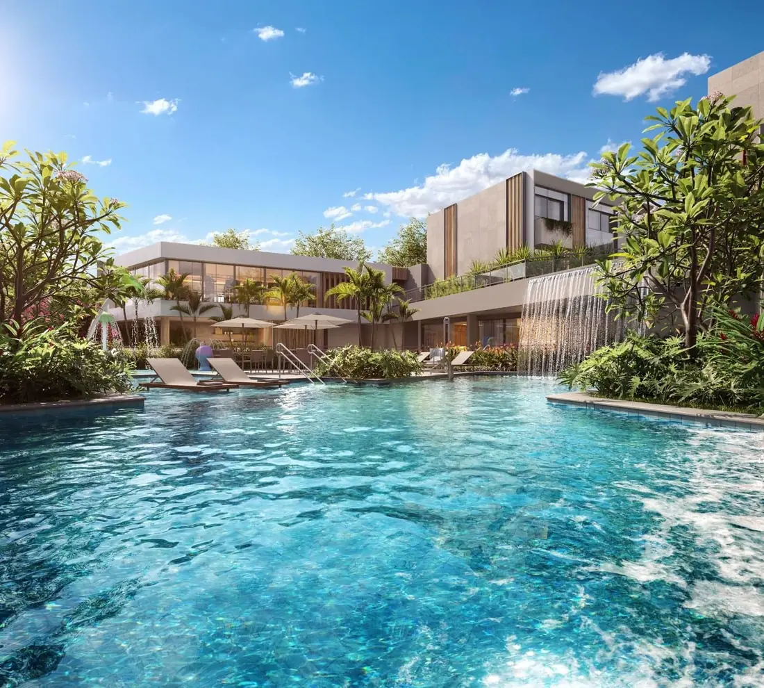 Piscina do Aqua Village Residence Club