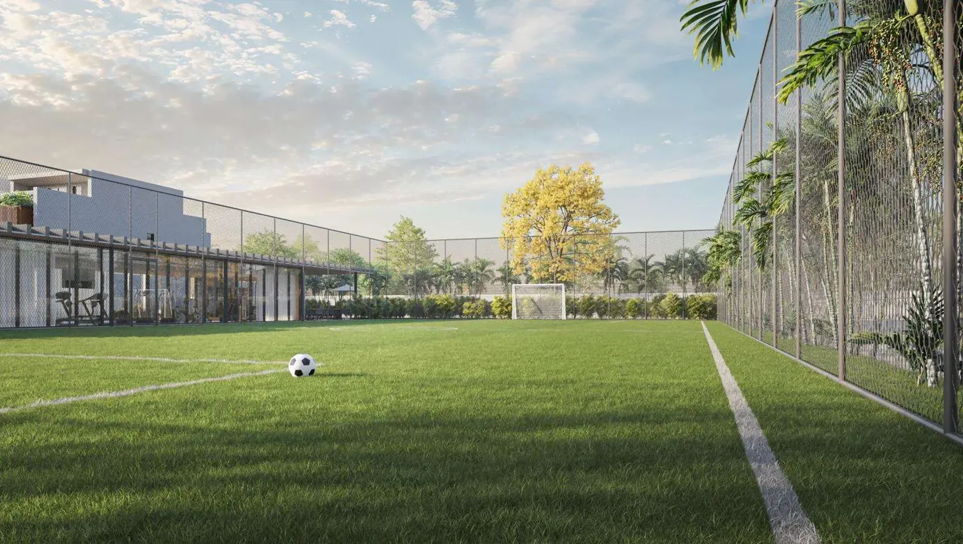 Campo gramado do Barra Home Design