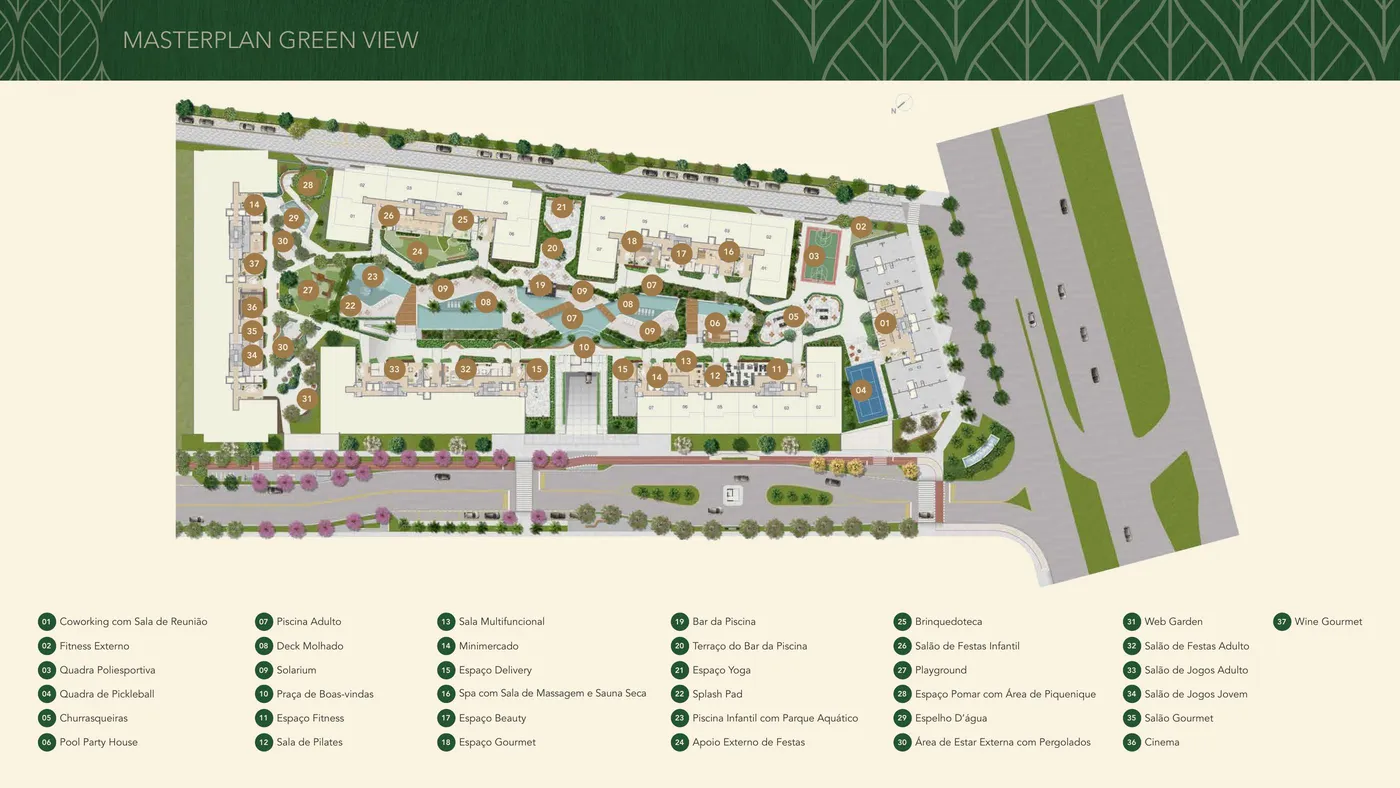 Planta do GREEN PARK BARRA