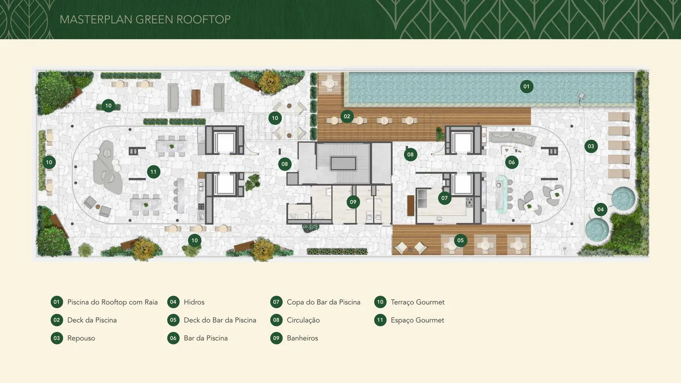 Planta do Green View Barra