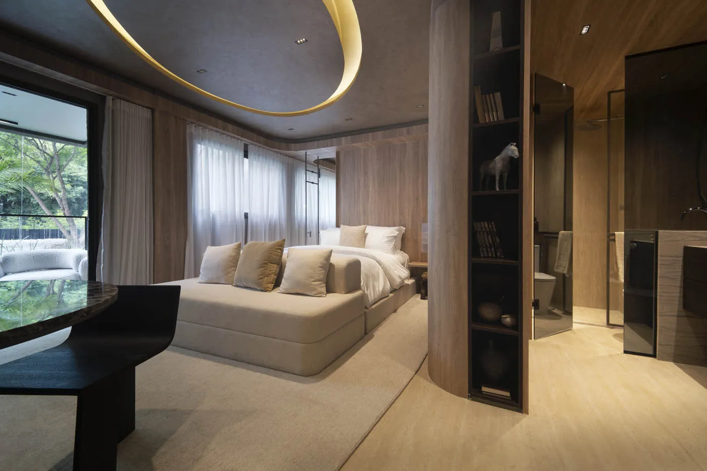 Studio ou sala e quarto no In The Park Cidade Jardim, decorado, imagem 3