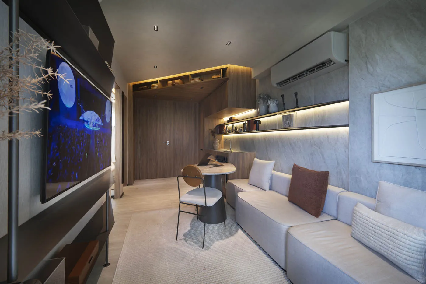 Studio ou sala e quarto no In The Park Cidade Jardim, decorado, imagem 11