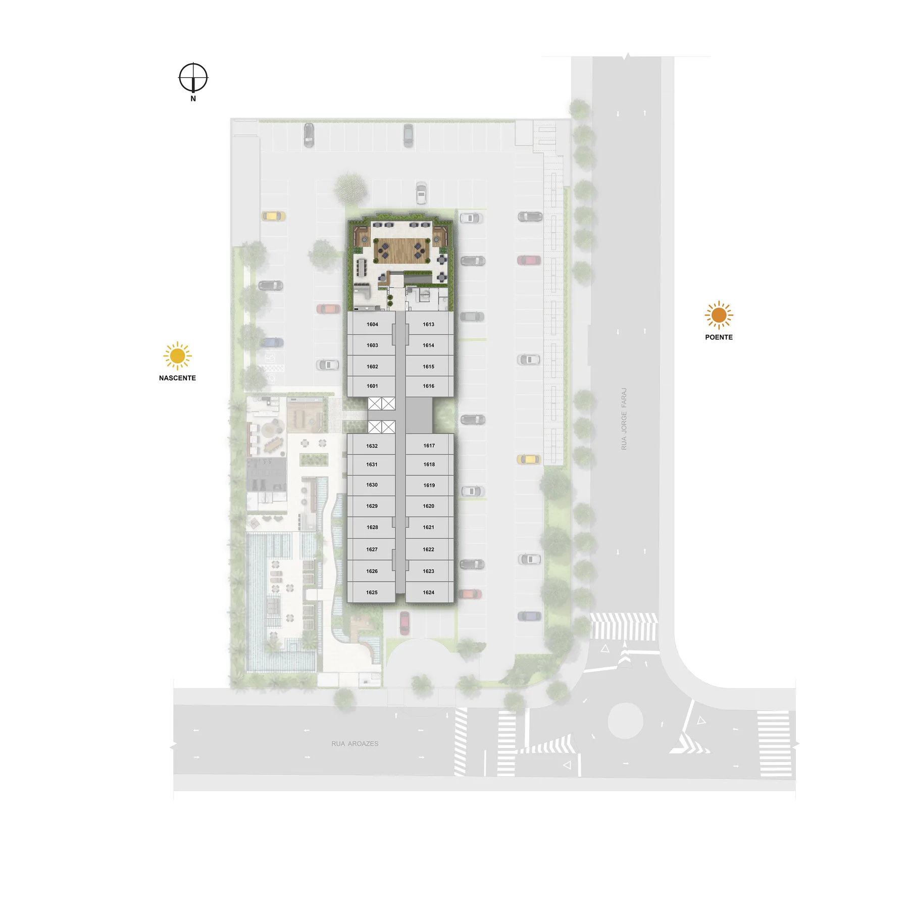 Planta do Living Full Imagine: Rooftop