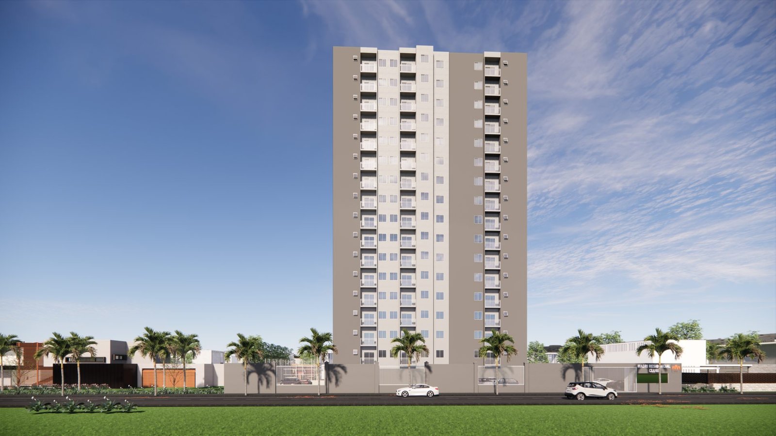 Fachada do Madri Residencial Clube