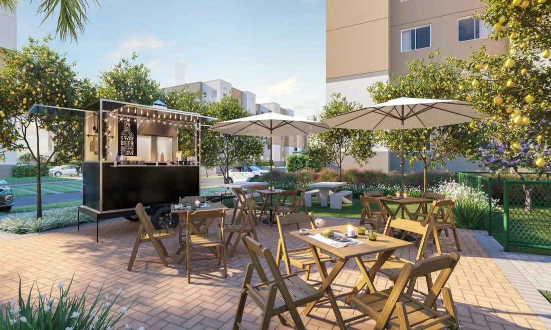 Espaço food truck do Residencial Laranjeiras