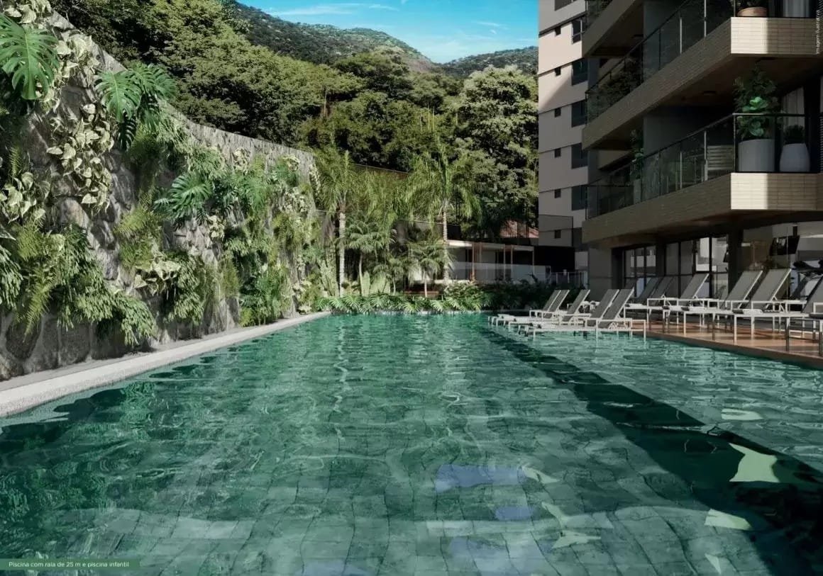 Piscina com raia de 25 m do Tiê Tijuca