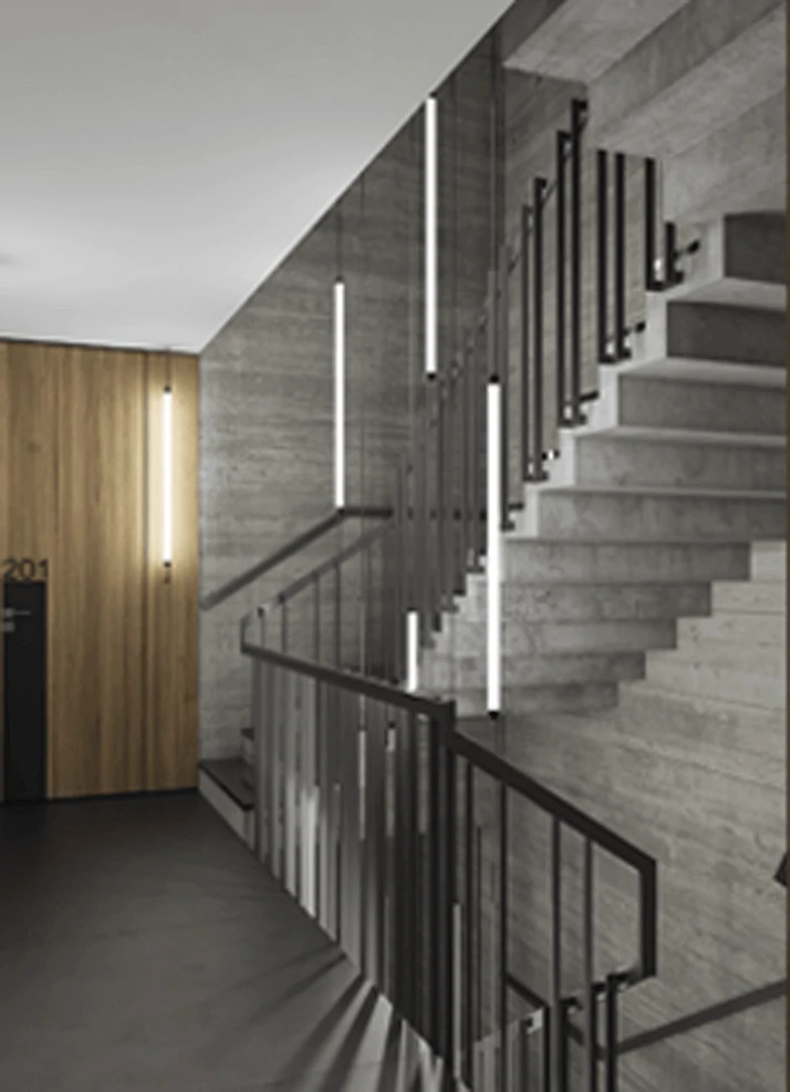 Escada e hall do Villa Thereza