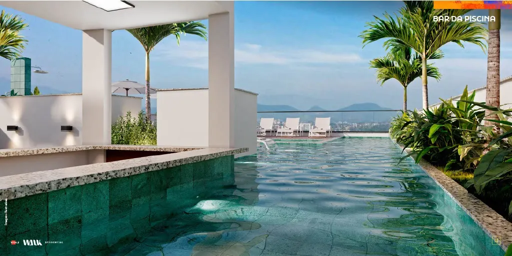 Área de piscinas do Vitale Walk