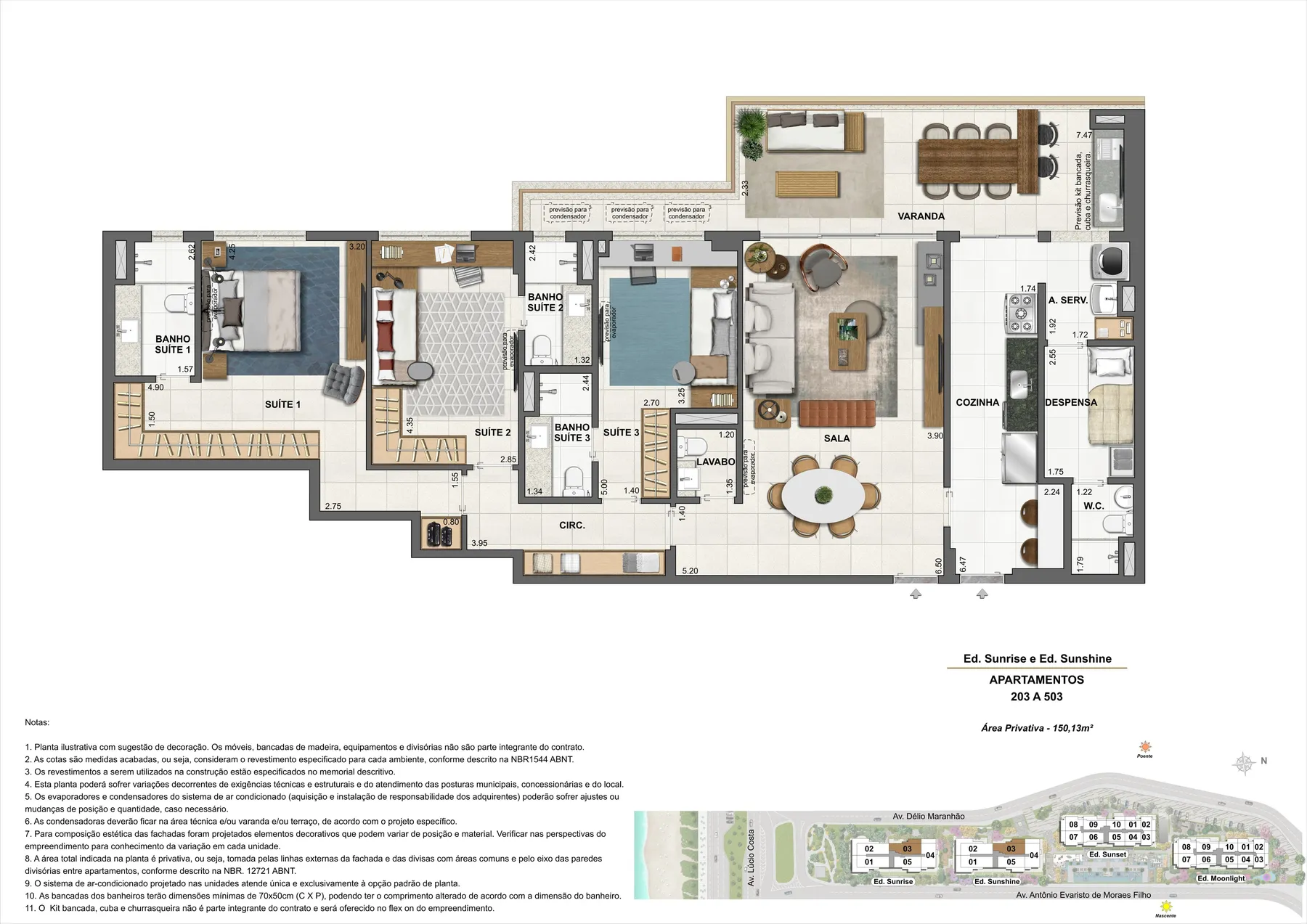 Planta do Wave by YOO: Planta 1